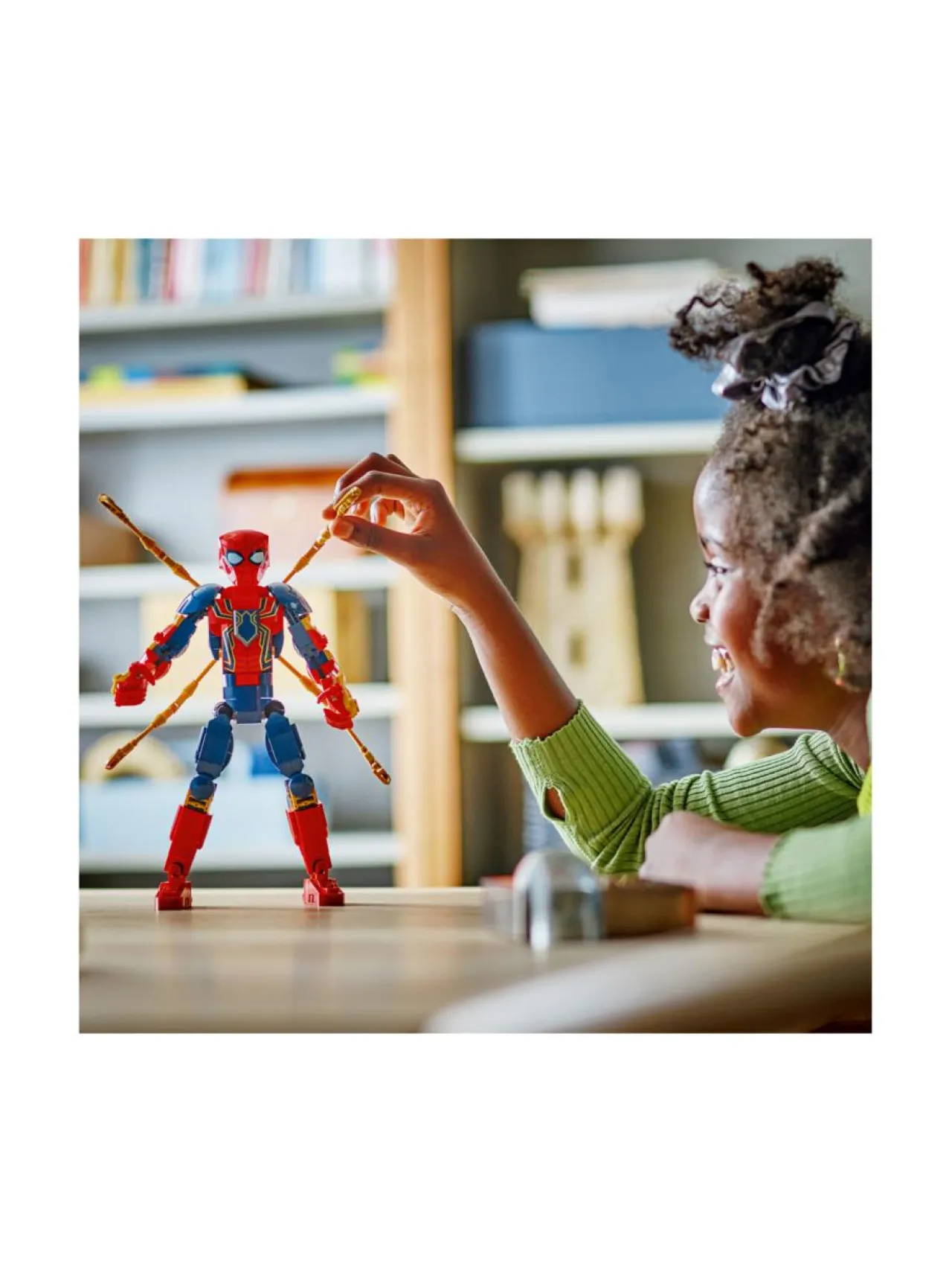 Rakennussarjat<LEGO SUPER HEROES Rakennettava Iron Spider-Man ‑hahmo 76298