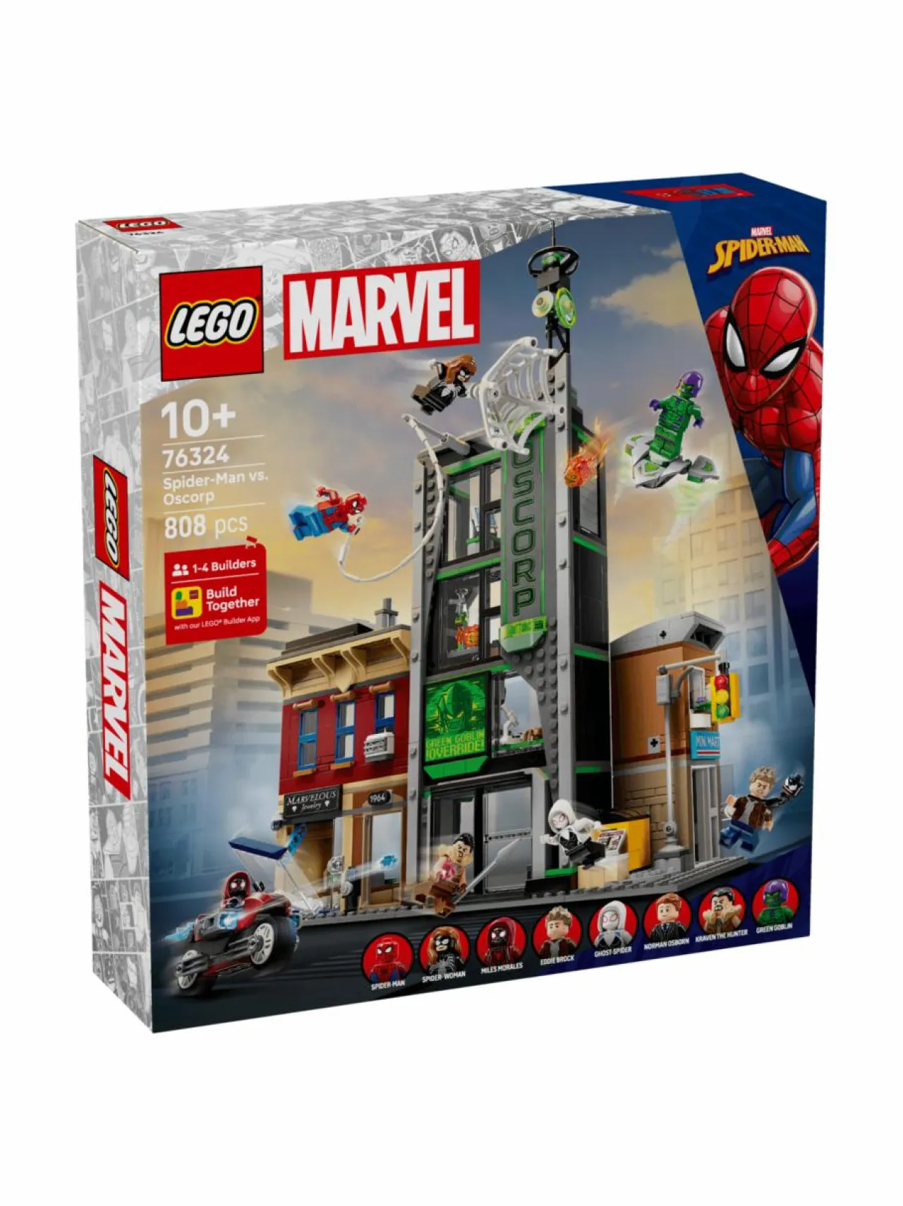 Rakennussarjat<LEGO SUPER HEROES Spider-Man vastaan Oscorp 76324