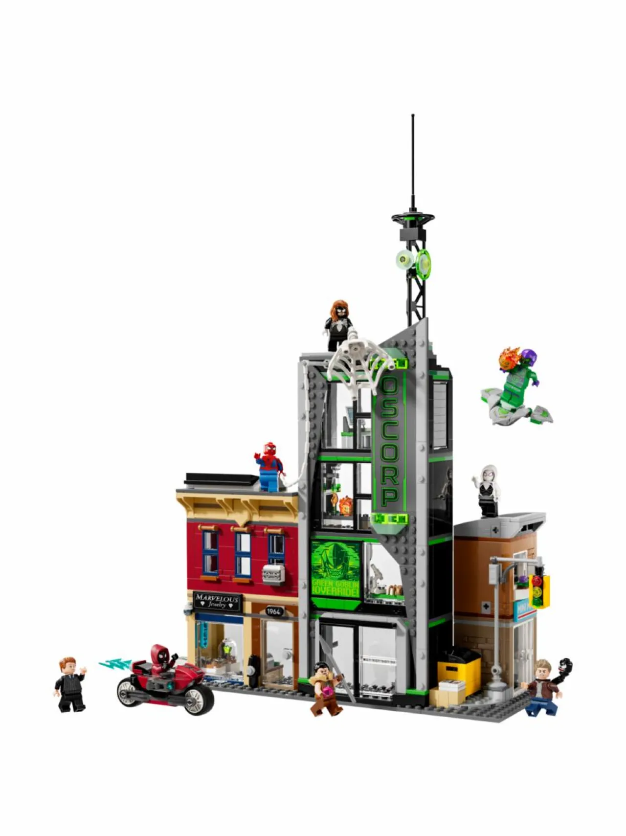 Rakennussarjat<LEGO SUPER HEROES Spider-Man vastaan Oscorp 76324