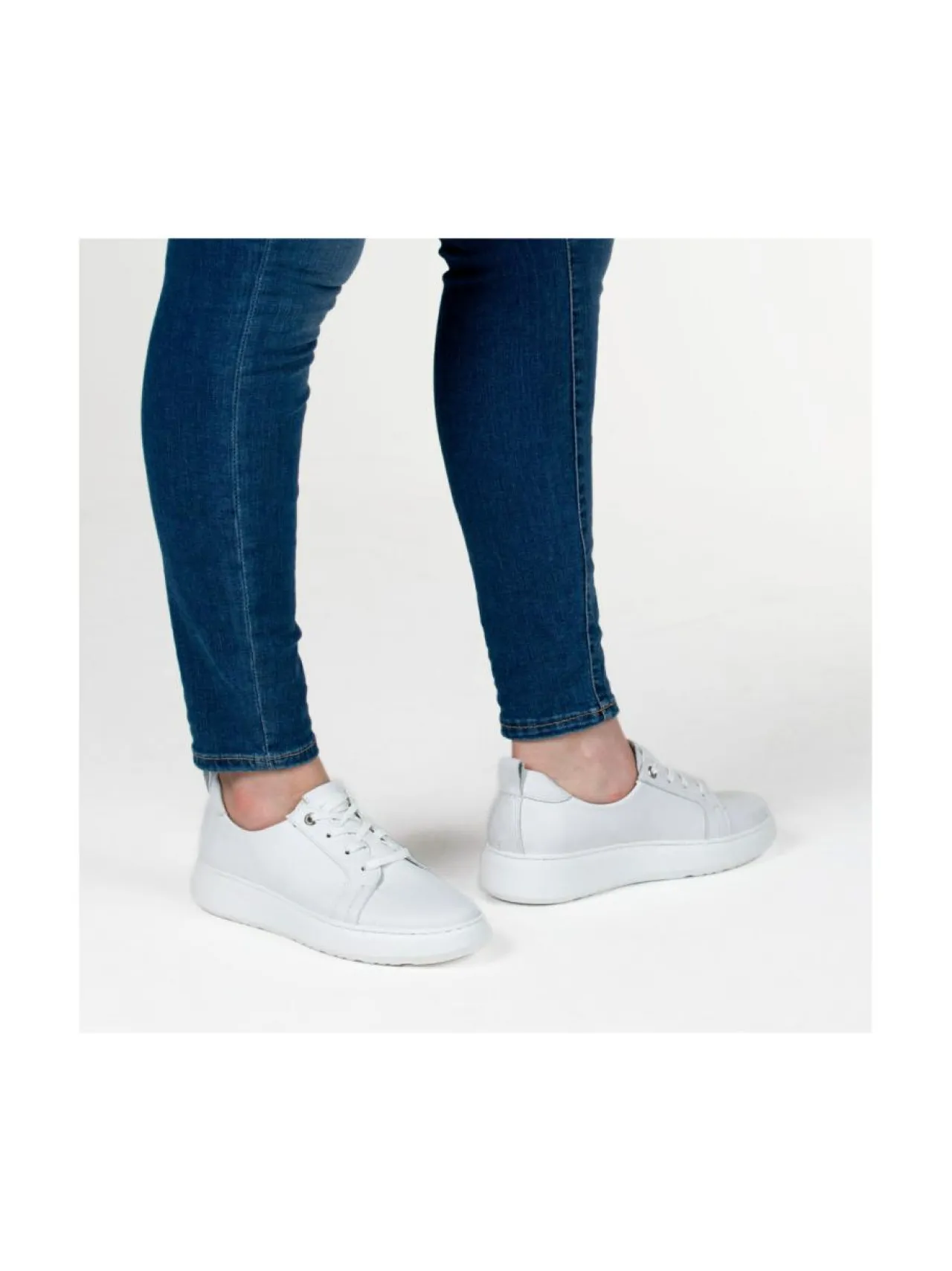 Tennarit & Sneakerit<Pomar LEIMU Naisten sneakerit WHITE NAPPA/WHT SOLE