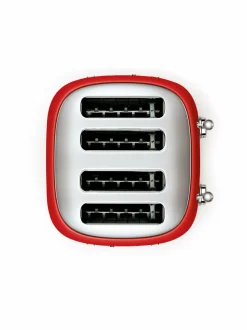 Leivänpaahtimet<Smeg Leivänpaahdin, 4 viipaleelle RED