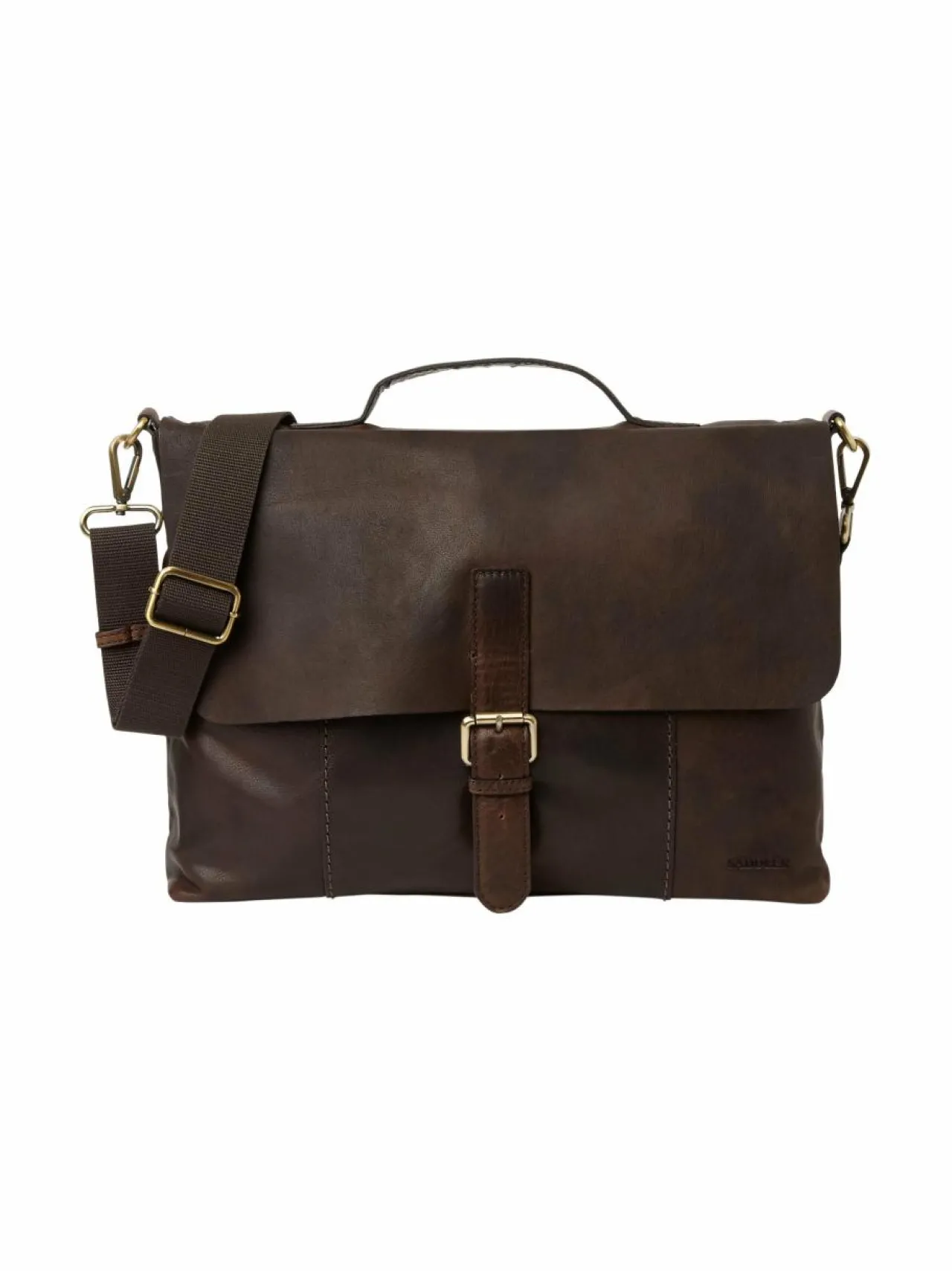 Laukut<SDLR Ålesund Messenger -nahkalaukku 0004 0004DK.BROWN