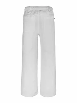 Housut<Tommy Hilfiger Leveälahkeiset pellava-viskoosihousut YBR WHITE