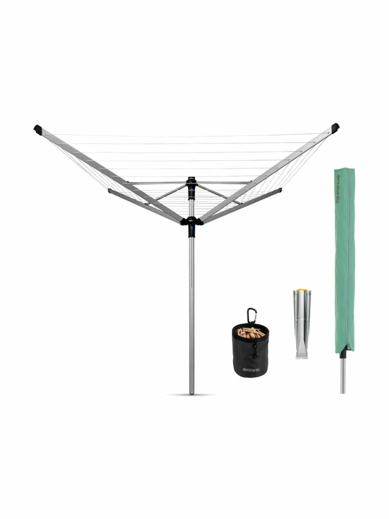 Brabantia Lift-O-Matic Advance- pyörivä kuivausteline^ Pyykkihuolto