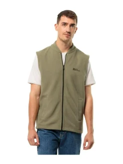 Takit<Jack Wolfskin LIGHT CURL VEST M BAY LEAF