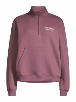 Paidat, Hupparit & Colleget<New Balance Linear Graphic Half Zip -collegepaita FDP FADED PLUM