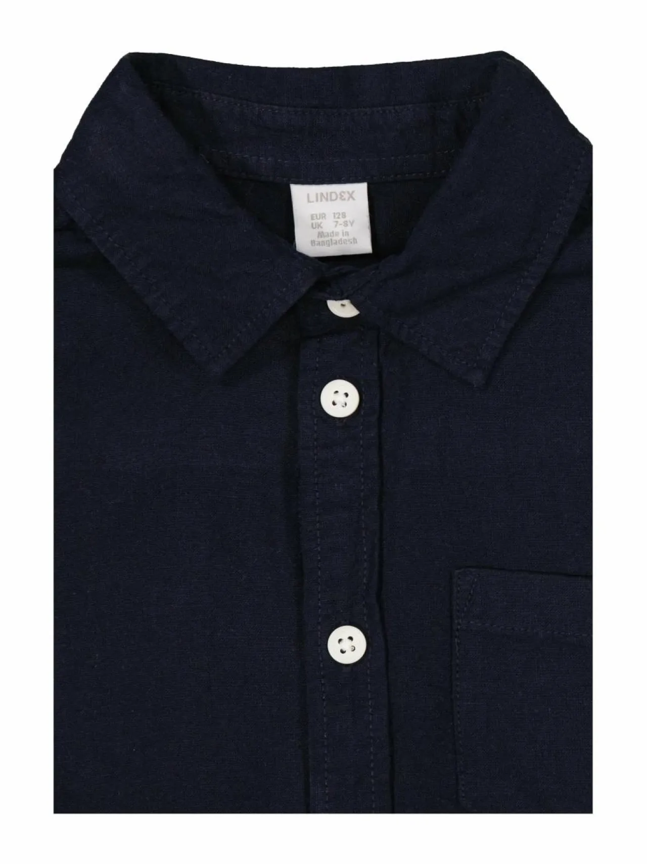 Paidat<Lindex Linen Blend -kauluspaita 2521 DARK NAVY