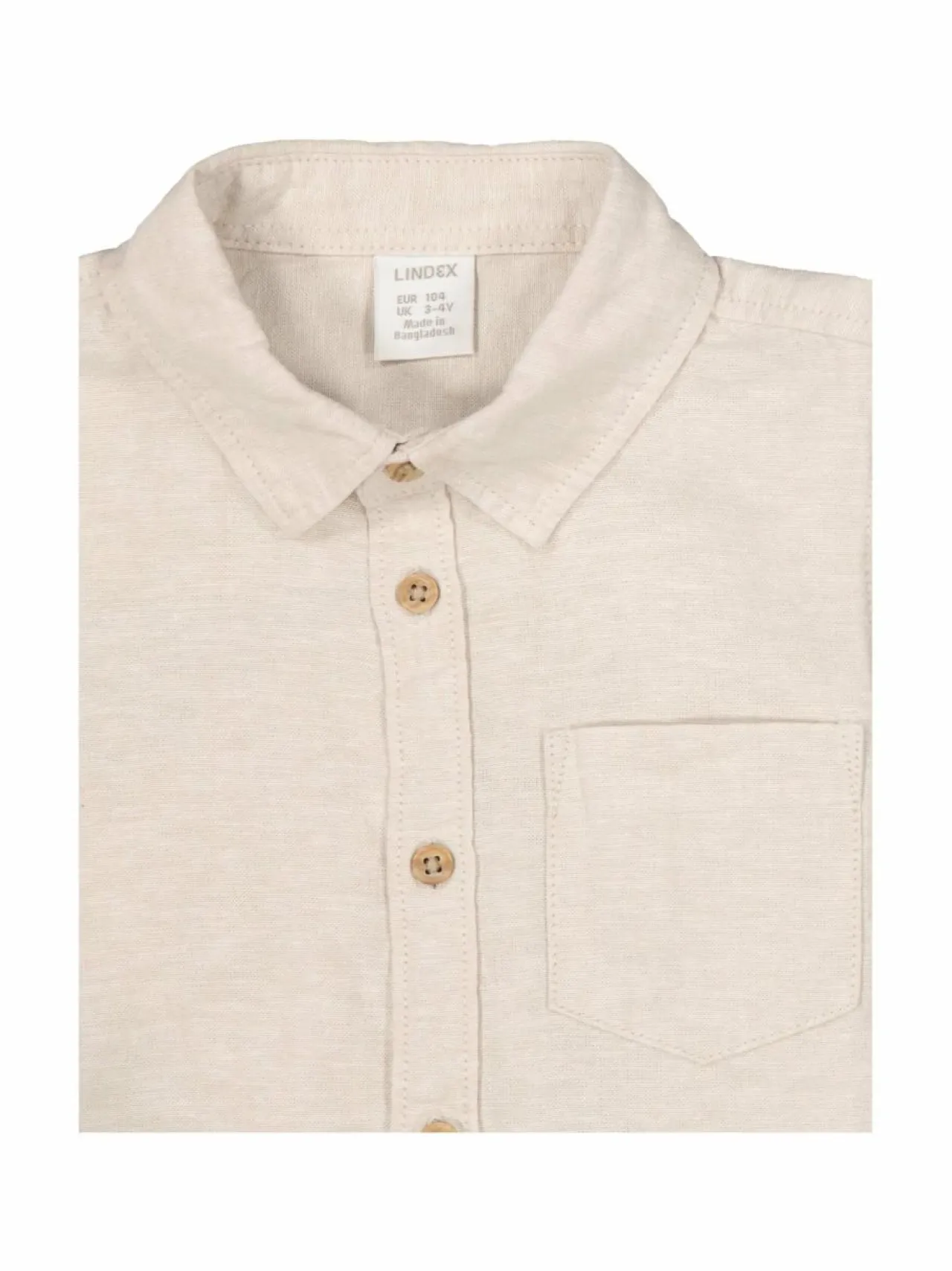 Paidat<Lindex Linen Blend -kauluspaita 9928 LIGHT GREY