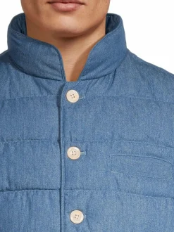 Takit<Stenströms Linen Mélange -toppaliivi 140 BLUE