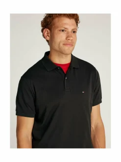 Paidat<Tommy Hilfiger Liquid Cotton Essential Regular -pikeepaita BDS BLACK