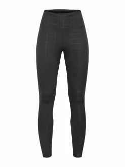 Urheiluhousut & Treenitrikoot<Röhnisch Logo Effect High Waist -treenitrikoot T487 BLACK LOGO EMBOSS