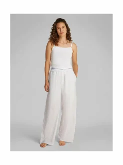 Yö- & Oloasut<Calvin Klein Underwear Logo Poplin -pyjamahousut T8K STEADY STRIPE PELICAN