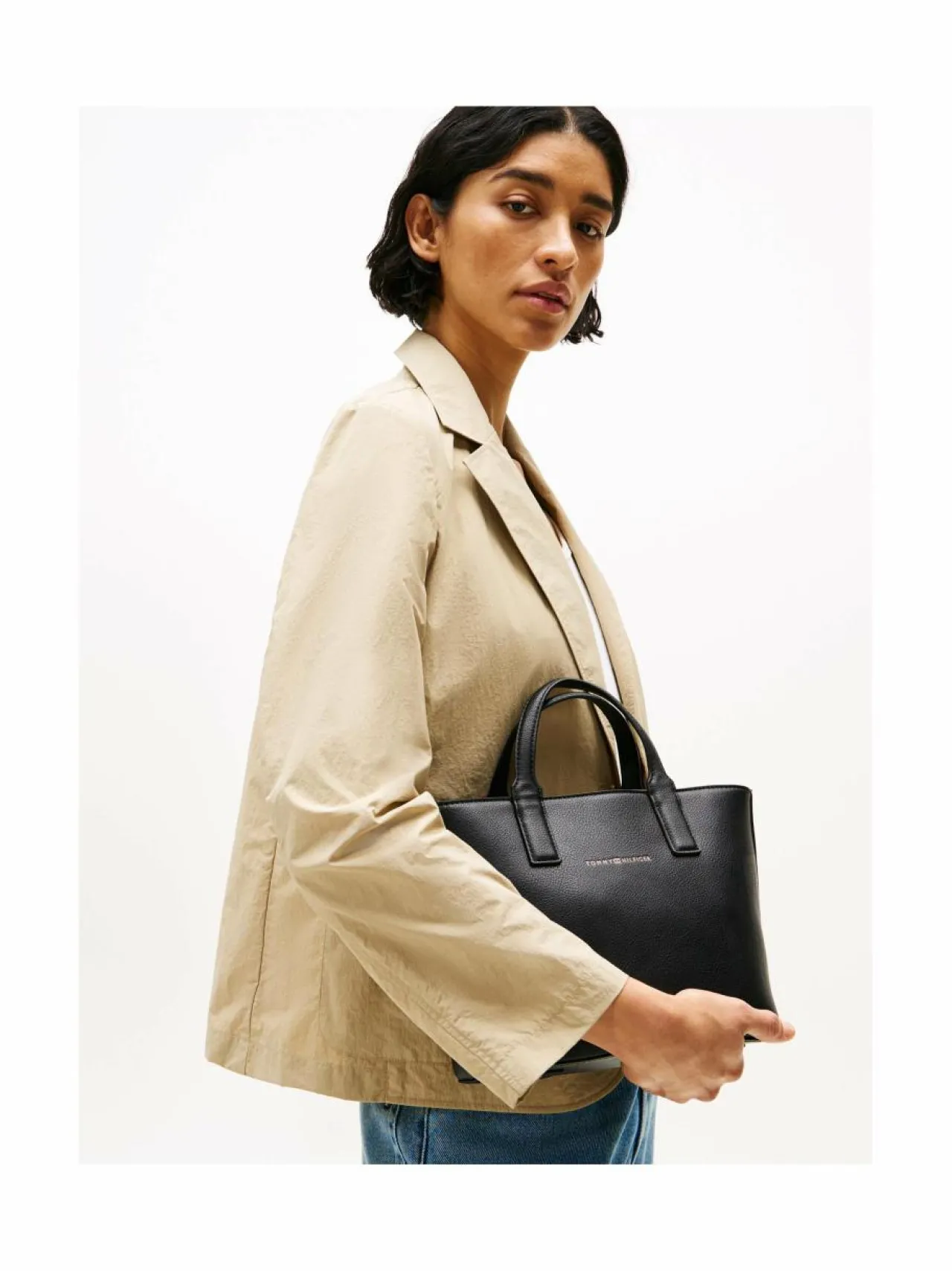 Tommy Hilfiger Logotape Mini Tote -laukku^ Käsilaukut