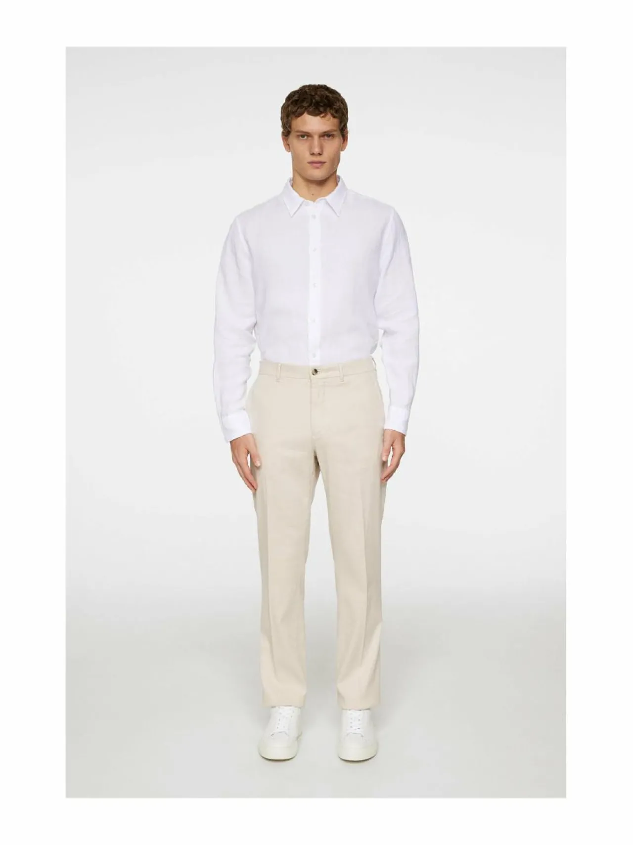 Housut<J.Lindeberg Lois Linen Stretch -housut U029 MOONBEAM