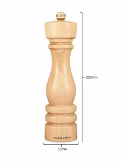 Keittiötarvikkeet<Cole & Mason London -pippurimylly, 22cm NATURAL BEECH