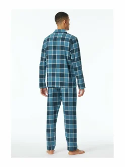 Schiesser Long Check -pyjama 2-osainen^ Pyjamat & Kylpytakit
