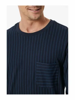 Pyjamat & Kylpytakit<Schiesser Long-pyjama 2-osainen 803 DARK BLUE