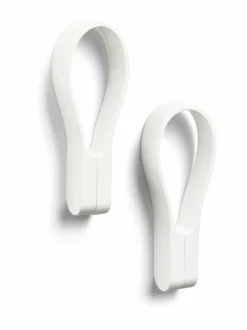 Kylpyhuonetarvikkeet<Zone Denmark Loop-pyyheripustin magneetilla 2 kpl WHITE