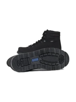 Nilkkurit<Pomar LUKKI Miesten vegaaniset GORE-TEX® nilkkurit BLACK MICROSUEDE