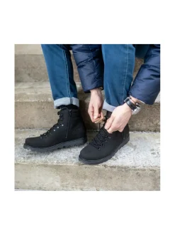 Nilkkurit<Pomar LUKKI Miesten vegaaniset GORE-TEX® nilkkurit BLACK MICROSUEDE