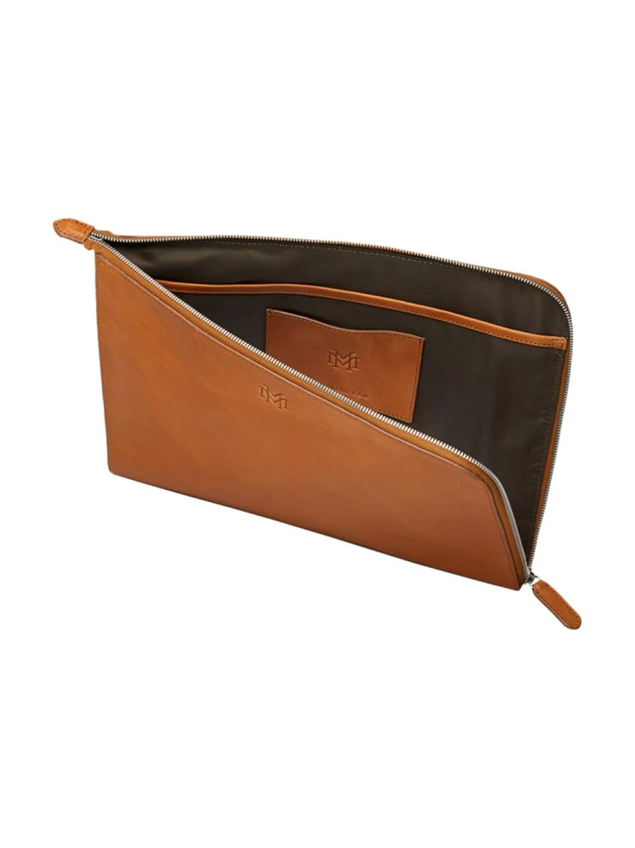 Tietokonelaukut<MMV Bags Luton Laptop Sleeve -nahkasuoja 14'' COGNAC (KONJAKINRUSKEA)