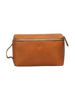 Matkalaukut & Tarvikkeet<MMV Bags Luton Leather Washbag -toilettilaukku COGNAC (KONJAKINRUSKEA)