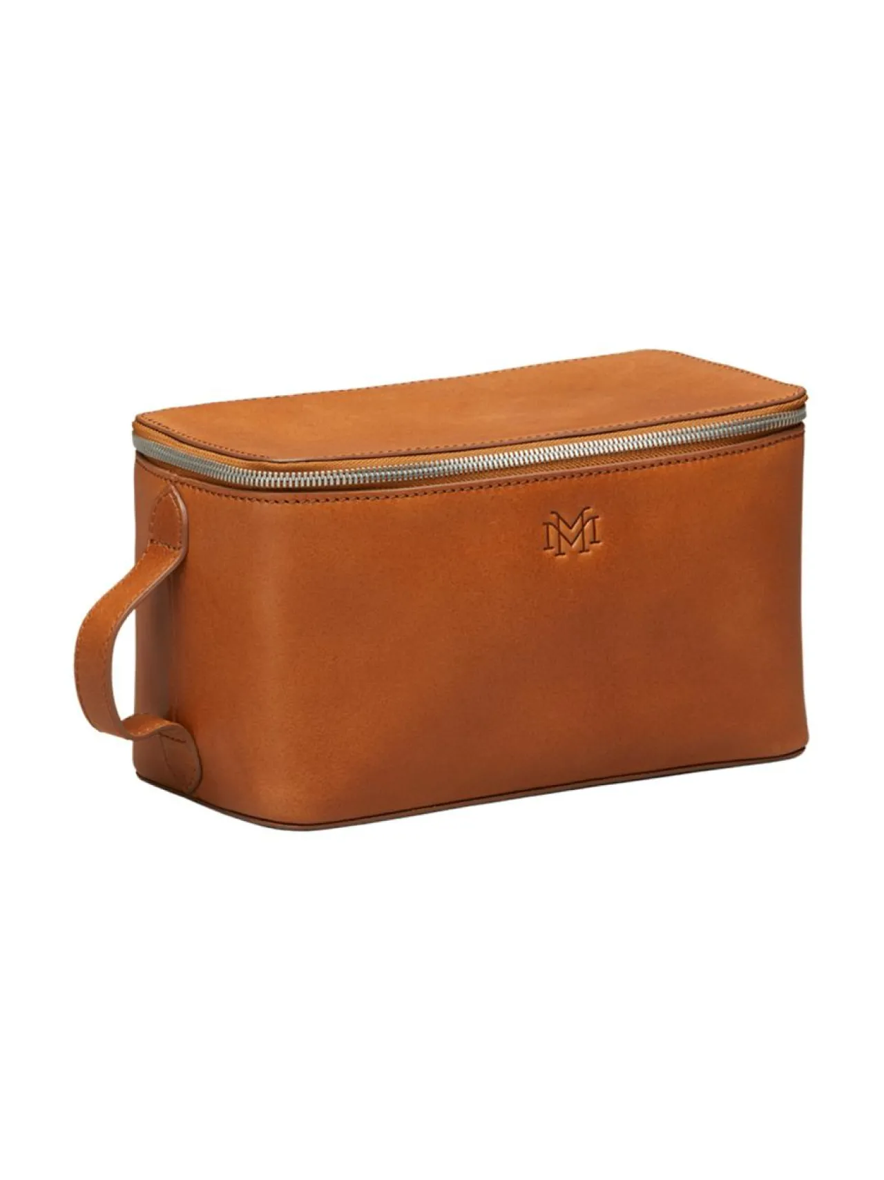 Matkalaukut & Tarvikkeet<MMV Bags Luton Leather Washbag -toilettilaukku COGNAC (KONJAKINRUSKEA)