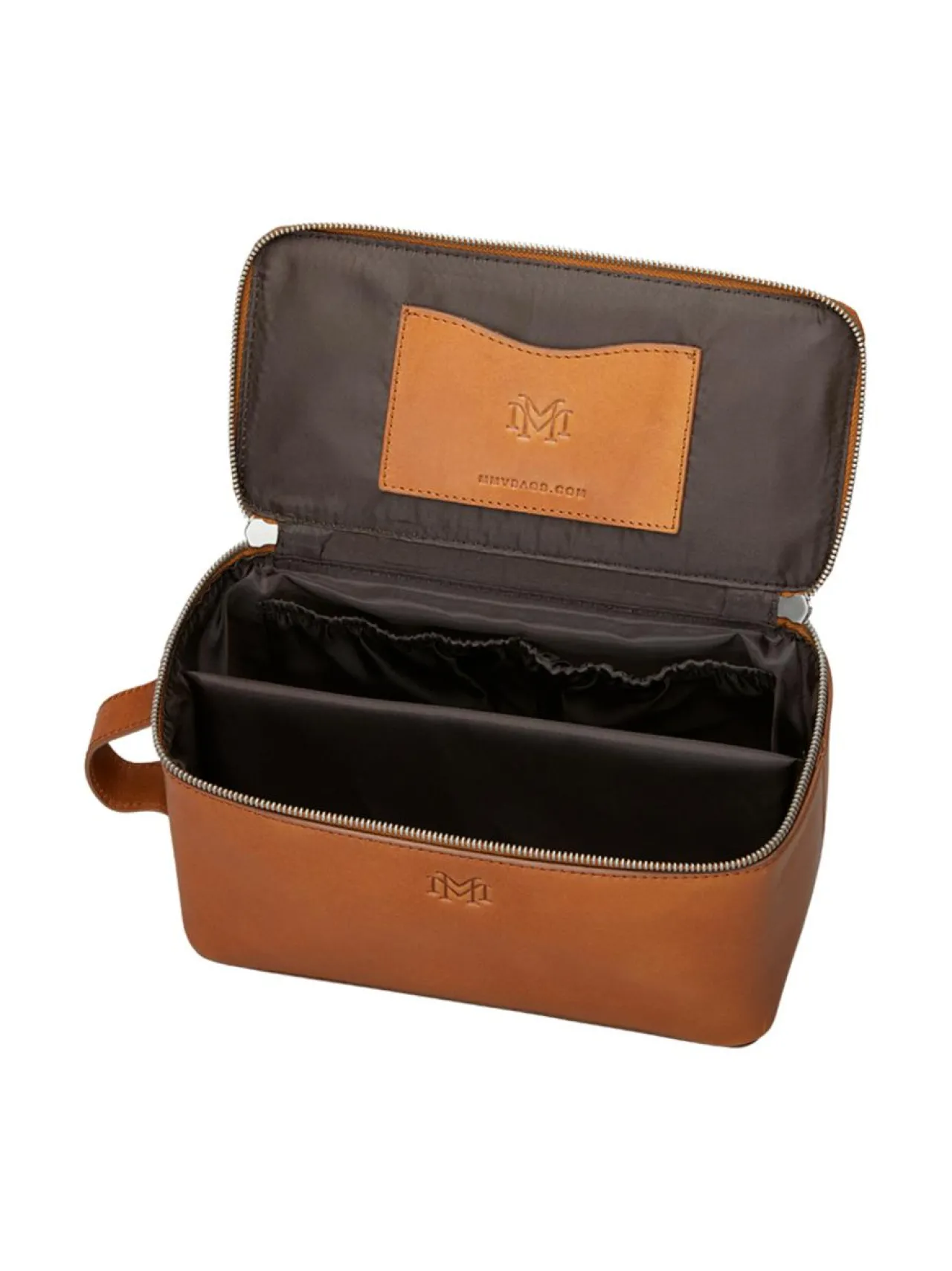 Matkalaukut & Tarvikkeet<MMV Bags Luton Leather Washbag -toilettilaukku COGNAC (KONJAKINRUSKEA)