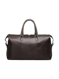 Laukut<MMV Bags Luton Weekender -nahkalaukku CHOCOLATE (TUMMANRUSKEA)