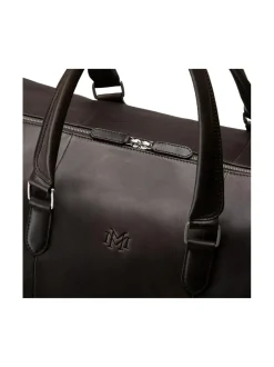 Laukut<MMV Bags Luton Weekender -nahkalaukku CHOCOLATE (TUMMANRUSKEA)