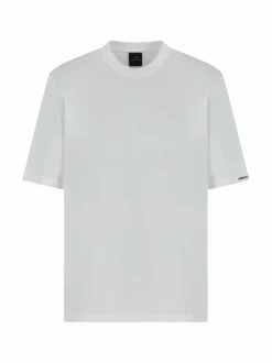Neuleet<ARMANI EXCHANGE Lyhythihainen puuvillaneule U0009 OFF WHITE