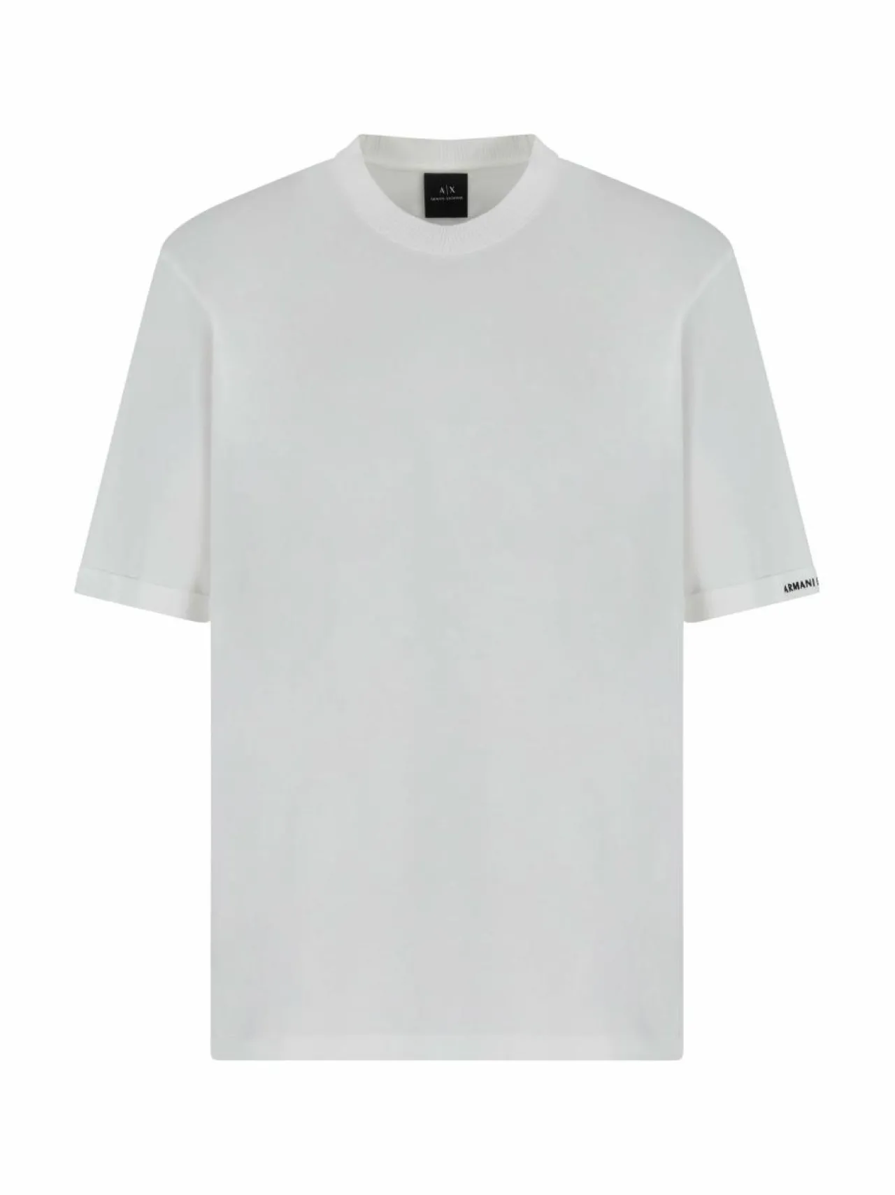 Neuleet<ARMANI EXCHANGE Lyhythihainen puuvillaneule U0009 OFF WHITE