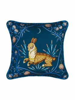 Sisustustyynyt<Klaus Haapaniemi & Co Lynx Moonlight -tyynynpäällinen BLUE