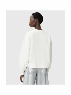 Paidat & Puserot<All Saints Lyss Lila -collegepaita CHALK WHITE