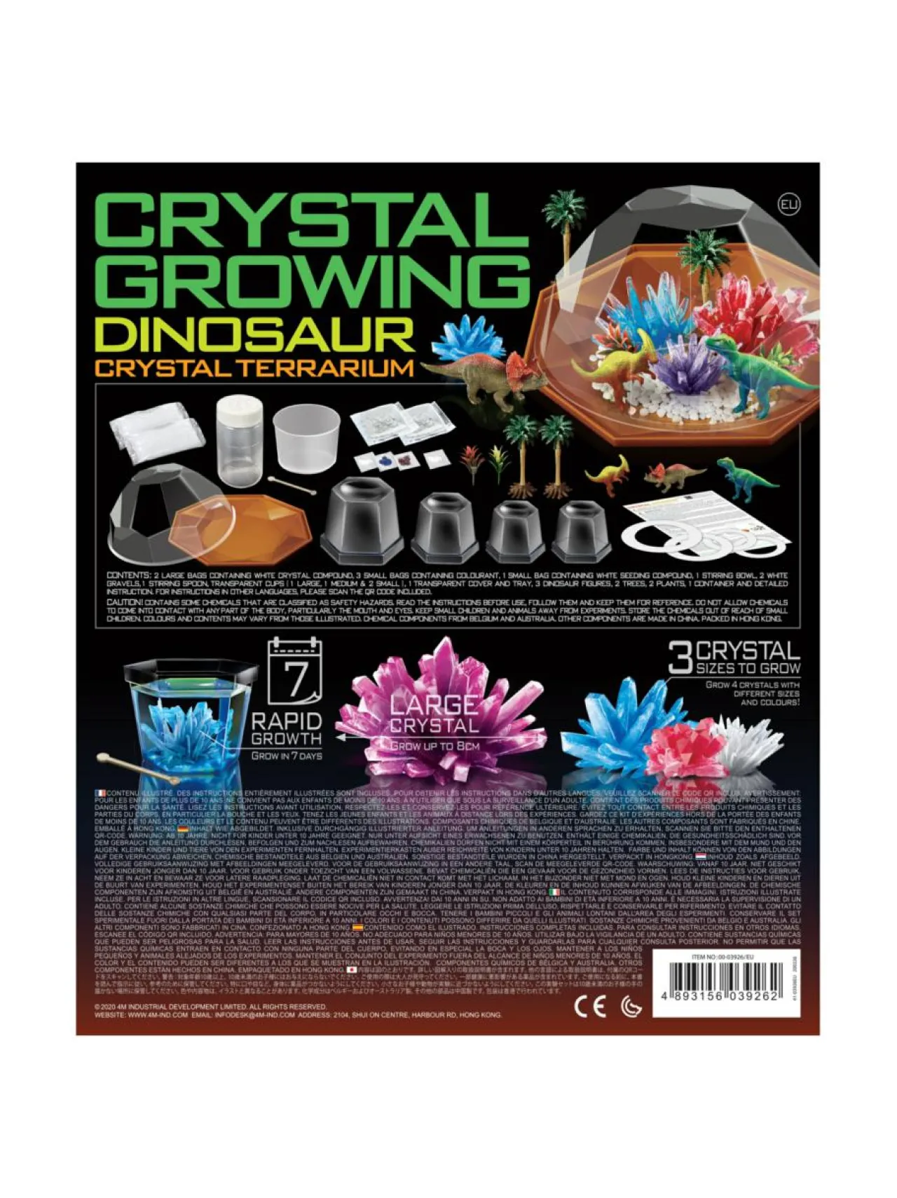 4M Chrystal growing Dinosaurusterraario^ Luovuus & Oppiminen