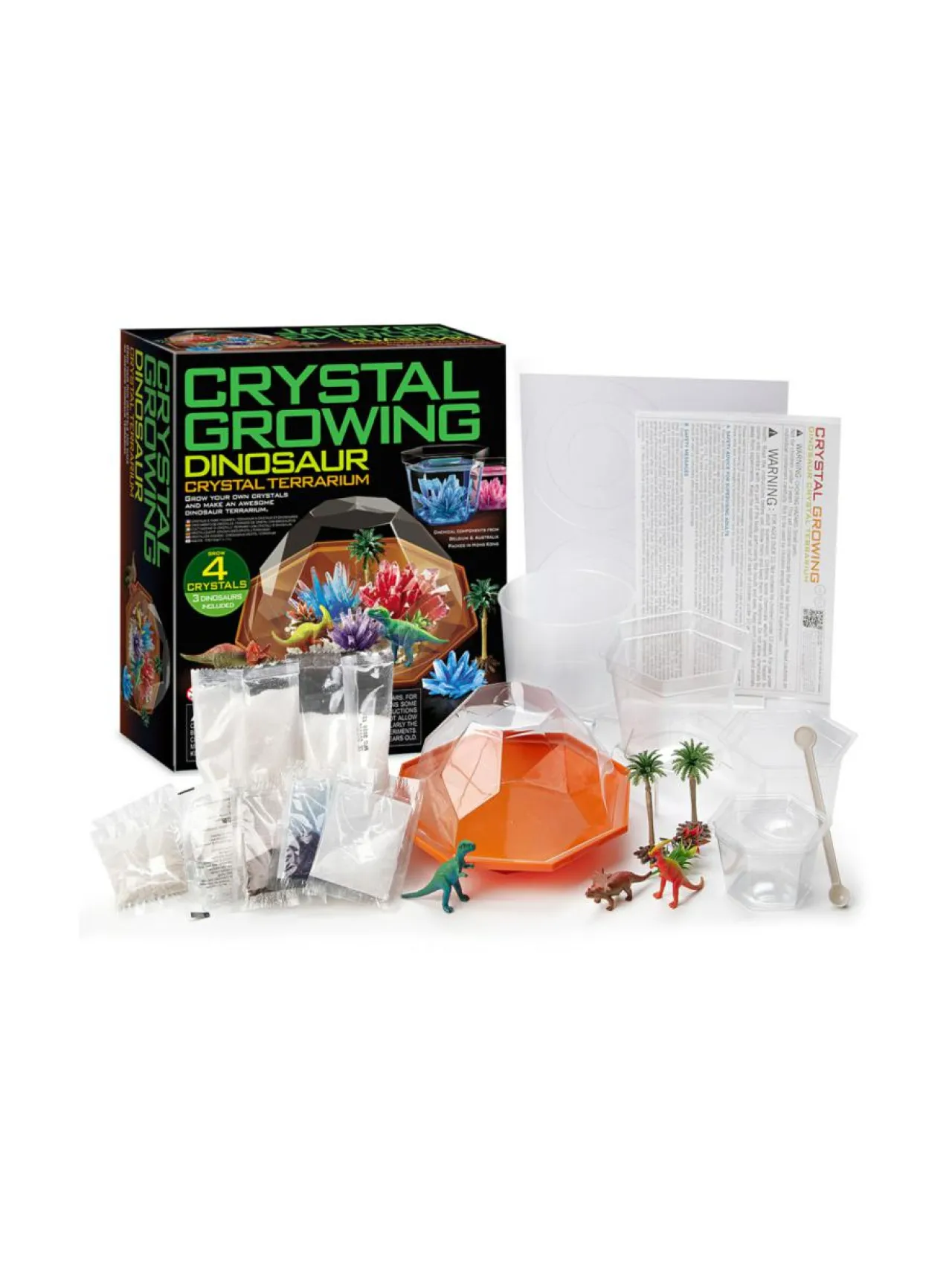 4M Chrystal growing Dinosaurusterraario^ Luovuus & Oppiminen