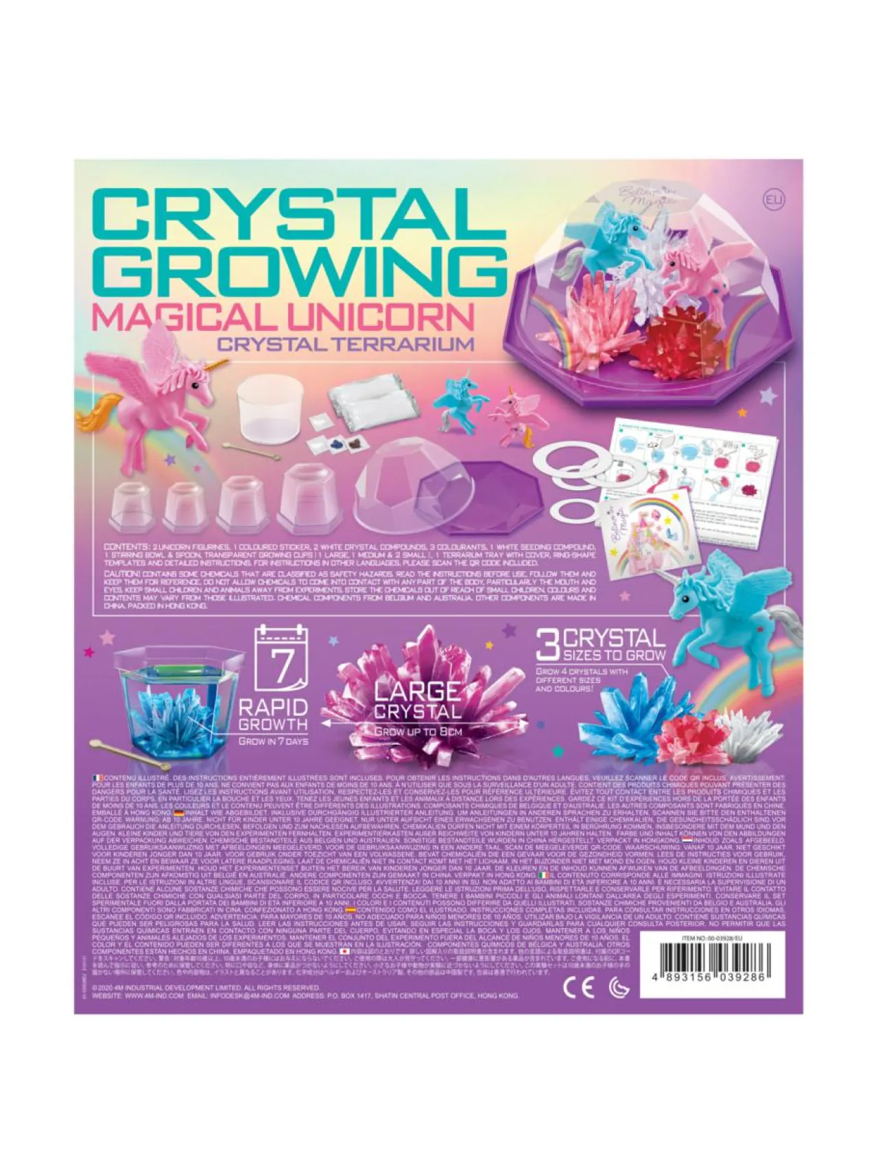 Luovuus & Oppiminen<4M Chrystal Growing Yksisarvisterraario