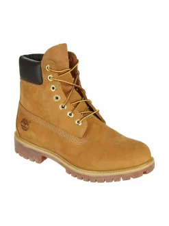 Nilkkurit<Timberland M 6-Inch Premium -nahkakengät WHEAT NUBUCK YELLOW (VAALEANRUSKEA)