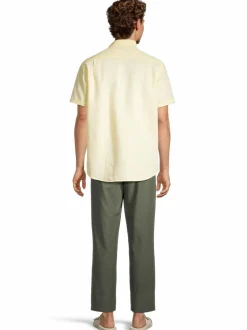 Housut<CONSTRUE Madrid-pellavasekoitehousut THYME GREEN