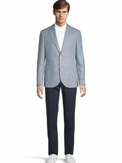 Bleiserit<Matinique Mageorge Small Check -bleiseri 184218 BLUE FUSION