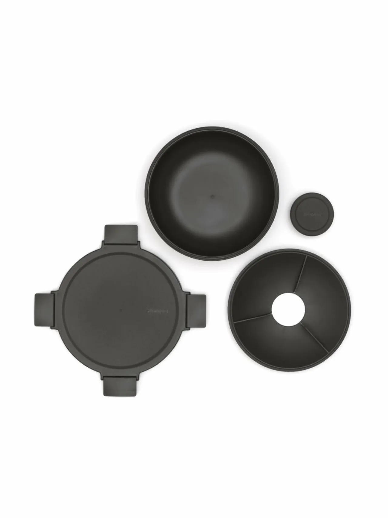 Grillit & Grillitarvikkeet<Brabantia Make & Take -salaattikulho 1,3 l DARK GREY