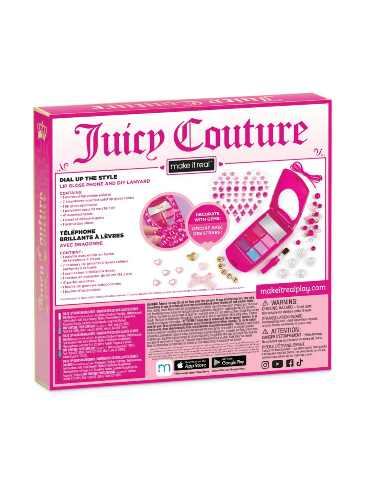Luovuus & Oppiminen<JUICY COUTURE MAKE IT REAL huulikiiltosetti ja DIY-avainketju Dial Up the Style