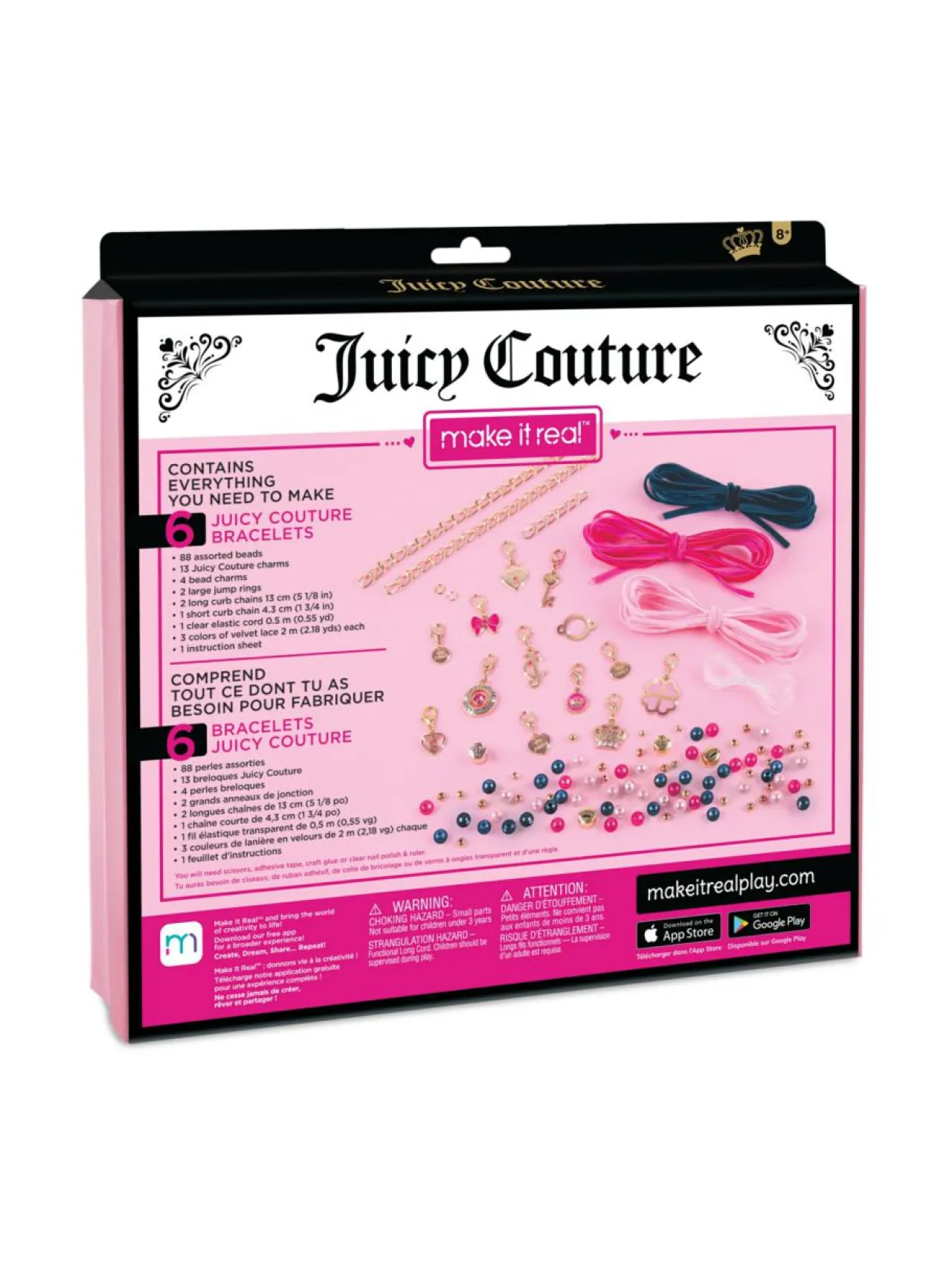 JUICY COUTURE MAKE IT REAL DIY-rannekorusetti Samettia ja helmiä^ Luovuus & Oppiminen