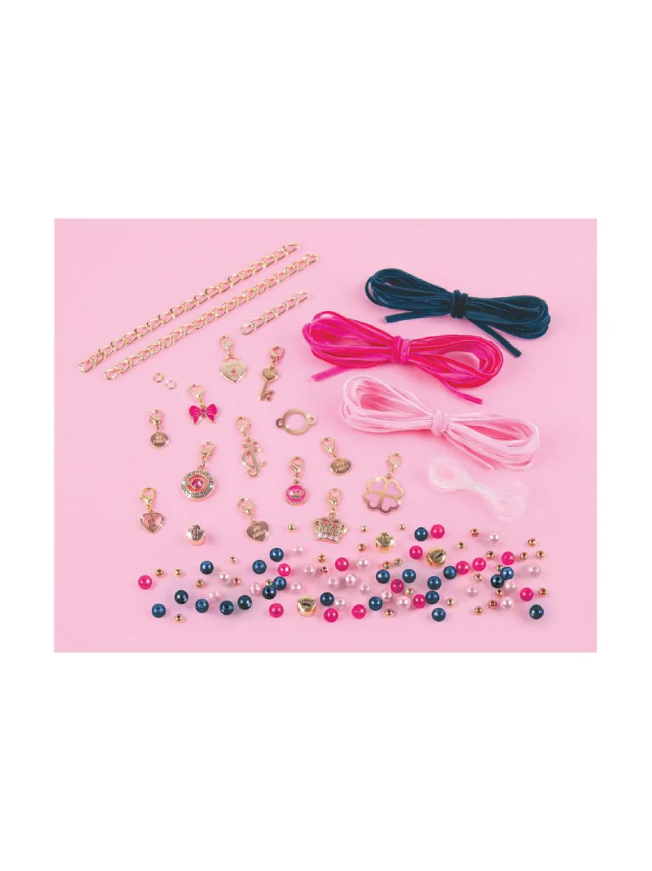 JUICY COUTURE MAKE IT REAL DIY-rannekorusetti Samettia ja helmiä^ Luovuus & Oppiminen