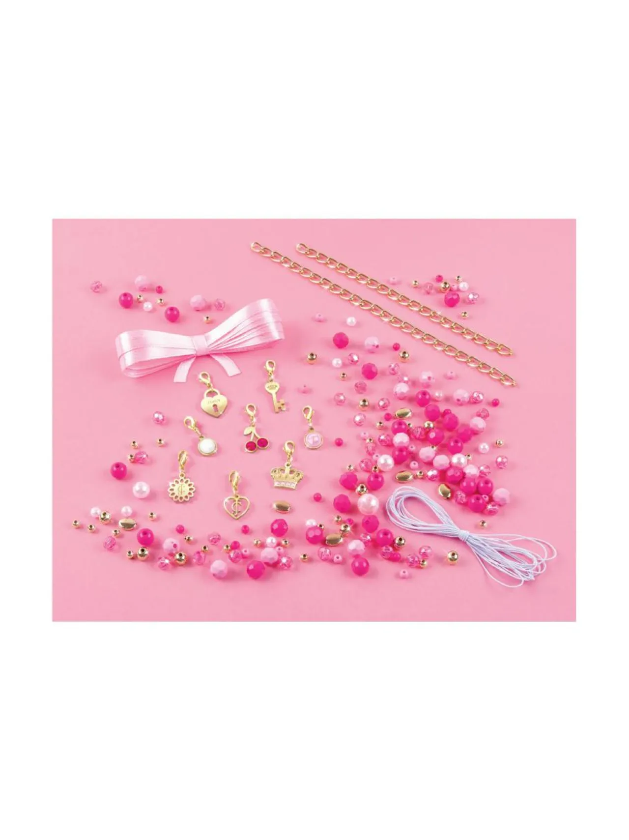 Luovuus & Oppiminen<JUICY COUTURE MAKE IT REAL Korusetti "Täydellisen vaaleanpunainen"
