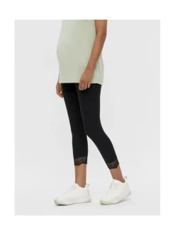 Mamalicious MlEliana 3/4 Jersey Lace Leggin 2 pack odotushousut^ Äitiysvaatteet