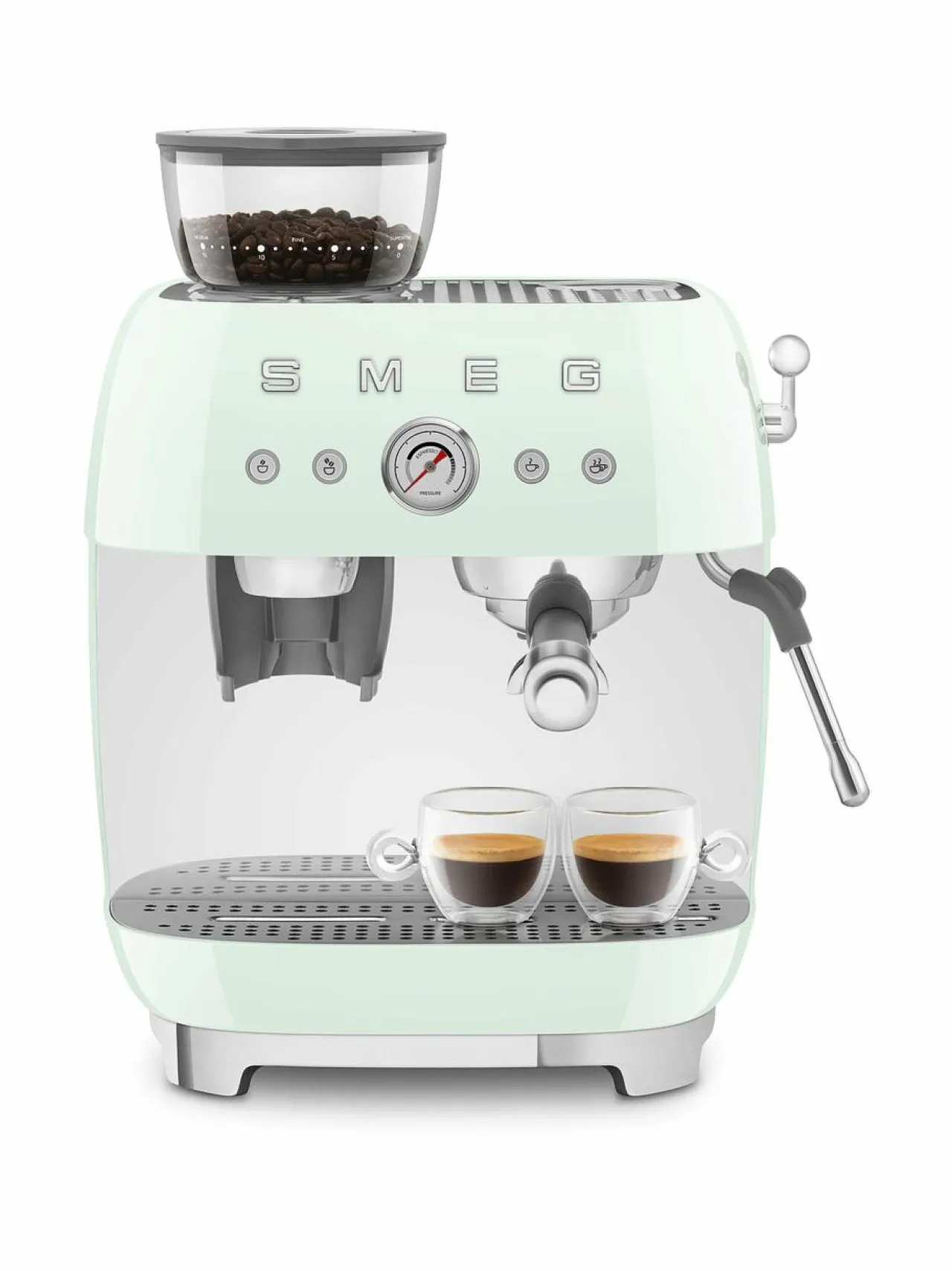 Kahvin- & Vedenkeittimet<Smeg Manuaalinen espressokone PASTEL GREEN