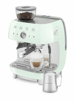 Kahvin- & Vedenkeittimet<Smeg Manuaalinen espressokone PASTEL GREEN