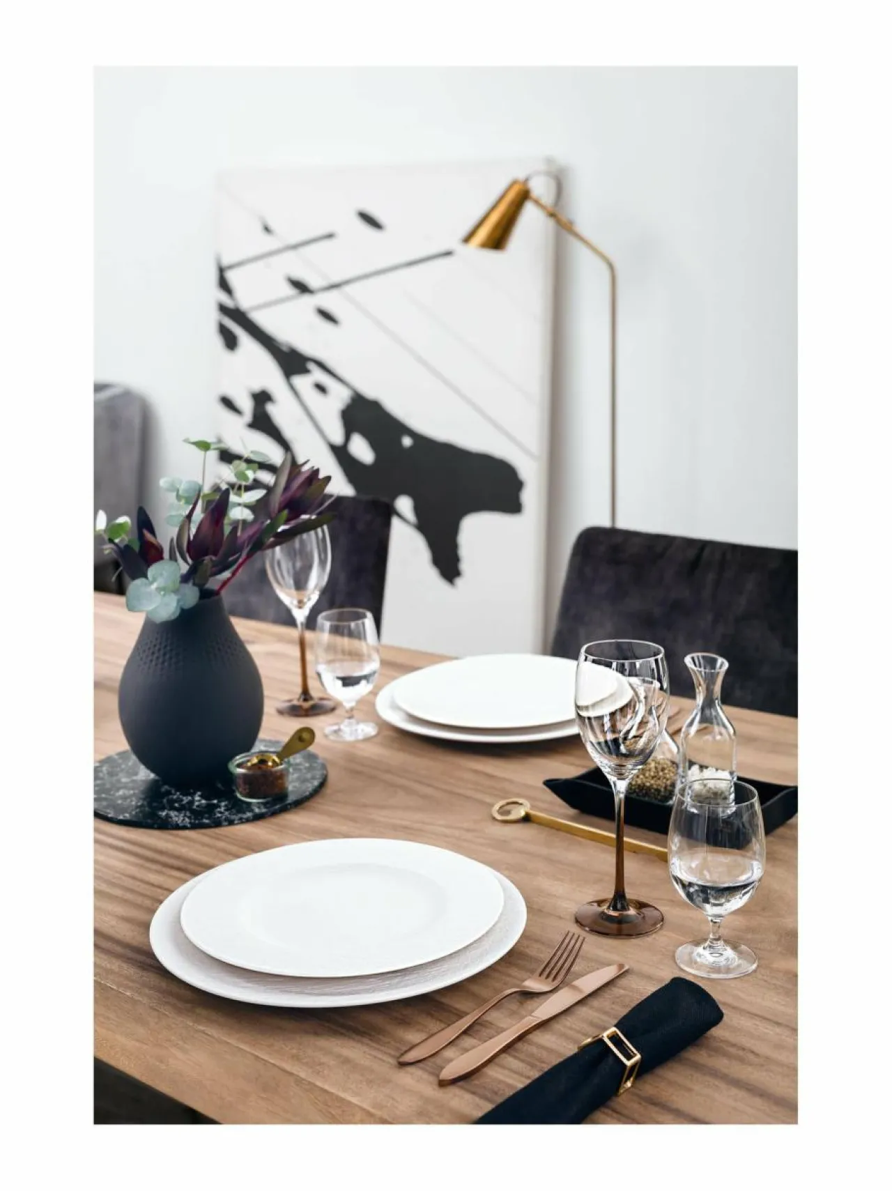 Villeroy & Boch Manufacture Rock Blanc -lautanen 27 cm^ Lautaset & Kulhot
