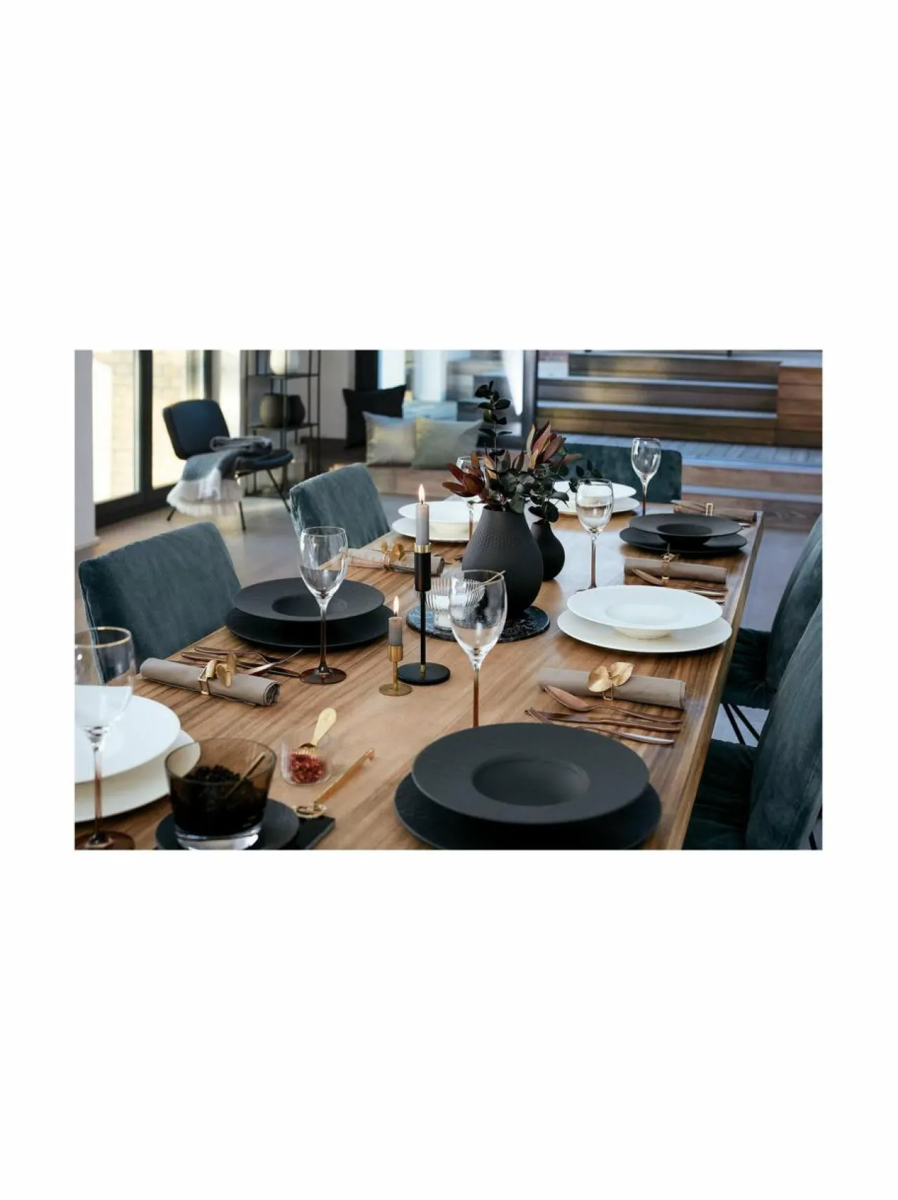 Lautaset & Kulhot<Villeroy & Boch Manufacture Rock -pastalautanen 29 cm BLACK